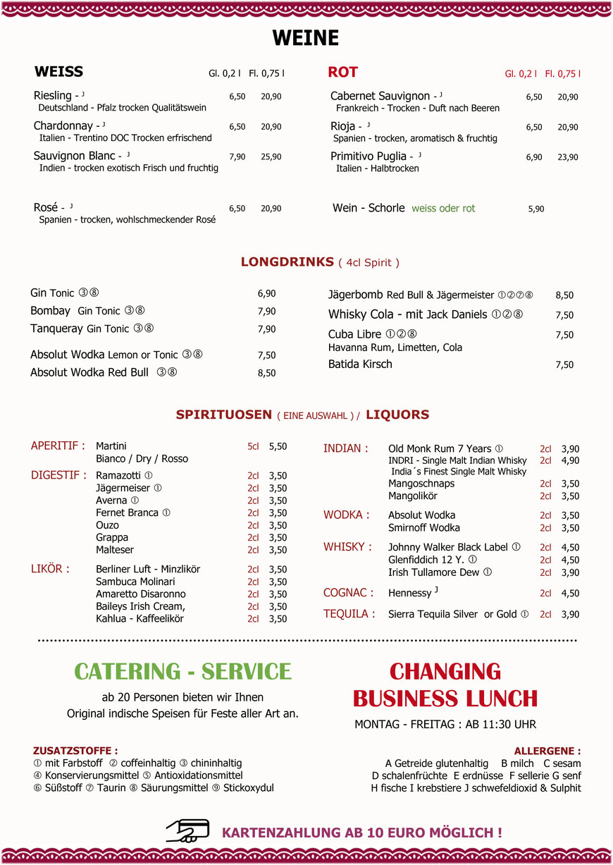 Aapka Restaurant Atmosphäre – Cocktails und indische Küche